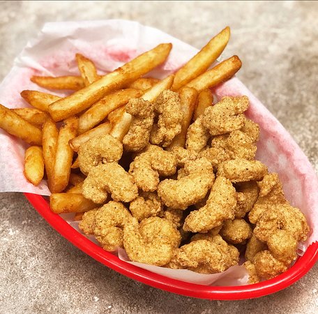 Deep Fried Shrimp Basket with Fries.